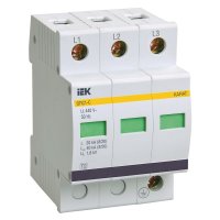 Ограничитель напряжения IEK Karat УЗИП ОПС1-C (MOP20-3-C) 400 В 3P