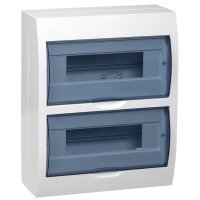 Щит распределительный навесной IEK Krepta 3 ЩРН-П-24 пластиковый IP41 327х270х99 мм прозрачная дверь