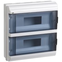 Щит распределительный навесной IEK Krepta 5 КМПн-24 пластиковый IP55 328х306х108 мм прозрачная дверь
