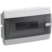 Щит распределительный встраиваемый IEK Union Compact ЩРВ-П-12 пластиковый IP41 195х290х103 мм прозрачная дверь