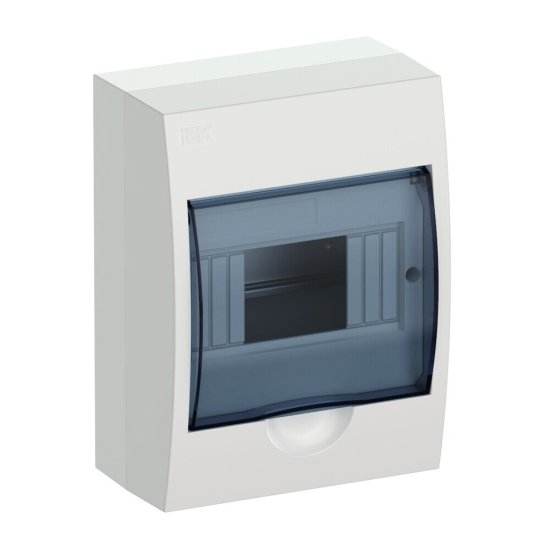 Щит распределительный навесной IEK Krepta 3 ЩРН-П-6 пластиковый IP41 200х150х97 мм прозрачная дверь (MKP12-N-06-40-20)