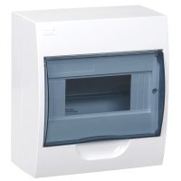 Щит распределительный навесной IEK Krepta 3 ЩРН-П-8 пластиковый IP41 200х184х97 мм прозрачная дверь (MKP12-N-08-40-20)