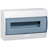 Щит распределительный навесной IEK Krepta 3 ЩРН-П-18 пластиковый IP41 220х362х97 мм прозрачная дверь (MKP12-N-18-40-10)