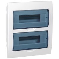 Щит распределительный встраиваемый IEK Krepta 3 ЩРВ-П-24 пластиковый IP41 345х300х87 мм прозрачная дверь