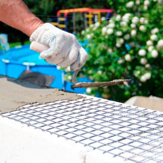 Сетка кладочная базальтовая 25х25 мм 50/50 кН/м 0,3х50 м рулон