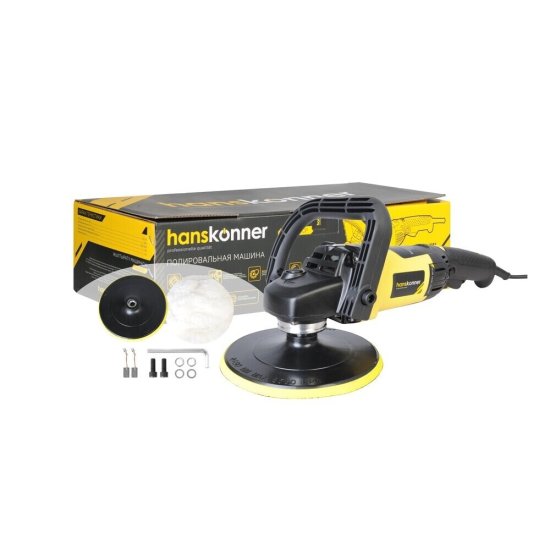 Шлифмашина полировальная электрическая Hanskonner HAG918CP 1400 Вт d180 мм