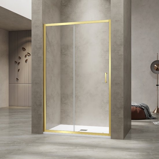 Душевая дверь RGW PA-114-Gb стекло прозрачное 170х195 см профиль золото 6 мм раздвижная (030811417-16)