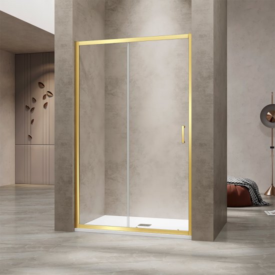Душевая дверь RGW PA-114-Gb стекло прозрачное 150х195 см профиль золото 6 мм раздвижная (030811415-16)