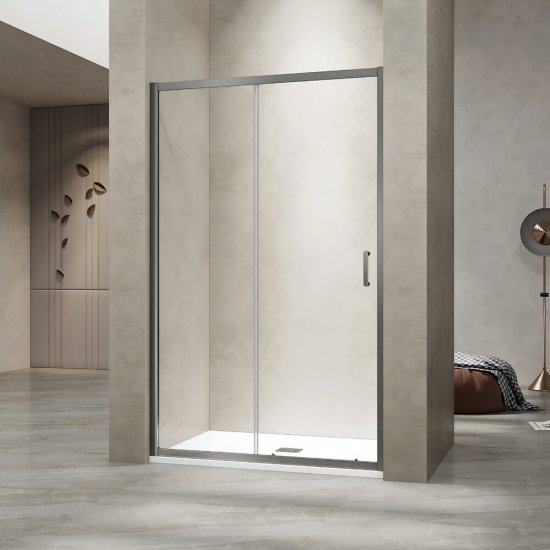 Душевая дверь RGW PA-114-Gr стекло прозрачное 100х195 см профиль серый 6 мм раздвижная (030811410-110)
