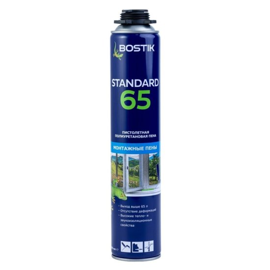 Пена монтажная профессиональная Bostik Standard 65 летняя 800 мл