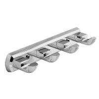 Вешалка для ванной WasserKraft Kammel K-8300 4 крючка на шуруп металл хром (K-8374)