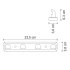 Вешалка для ванной WasserKraft Kammel K-8300 4 крючка на шуруп металл хром (K-8374)