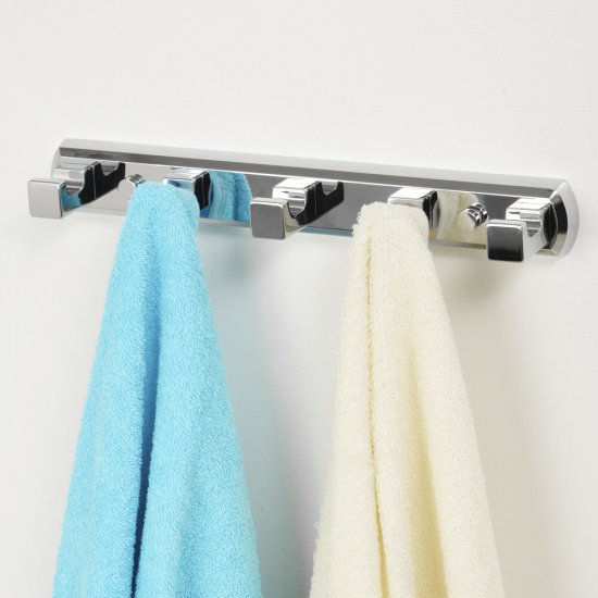 Вешалка для ванной WasserKraft Lippe K-6500 5 крючков на шуруп металл хром (K-6575)