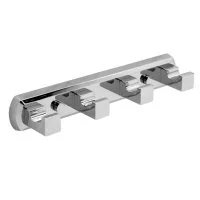 Вешалка для ванной WasserKraft Lippe K-6500 4 крючка на шуруп металл хром (K-6574)