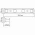 Вешалка для ванной WasserKraft Lippe K-6500 4 крючка на шуруп металл хром (K-6574)