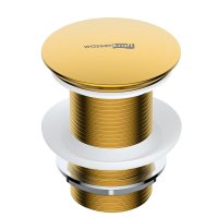 Донный клапан WasserKraft клик-клак 1 1/4 золото (A247)