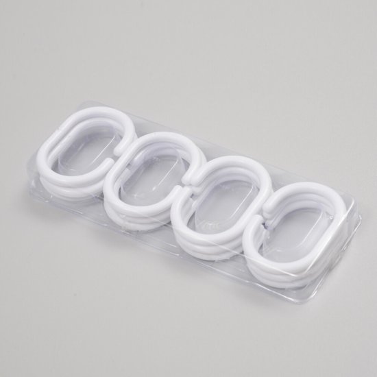 Карниз для ванной 110-200 см телескопический прямой алюминий белый