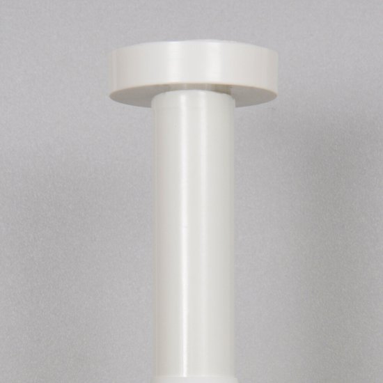 Карниз для ванной 110-200 см телескопический прямой алюминий белый