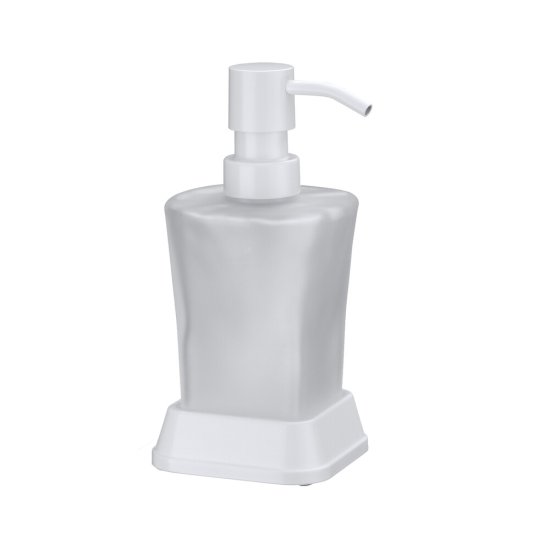 Дозатор для мыла WasserKraft Amper K-5400 настольный металл белый (K-5499W)