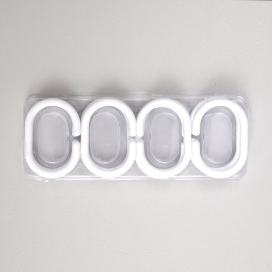 Карниз для ванной 90х90 см сборный Г-образный алюминий белый