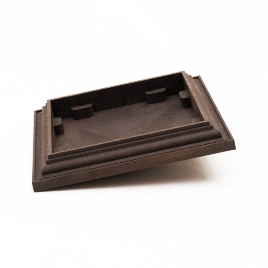 Колпак на столб 385х385 мм шоколад