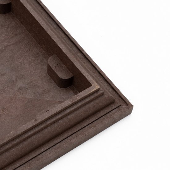 Колпак на столб 385х385 мм шоколад