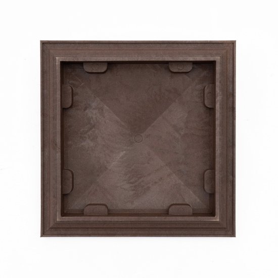 Колпак на столб 385х385 мм шоколад