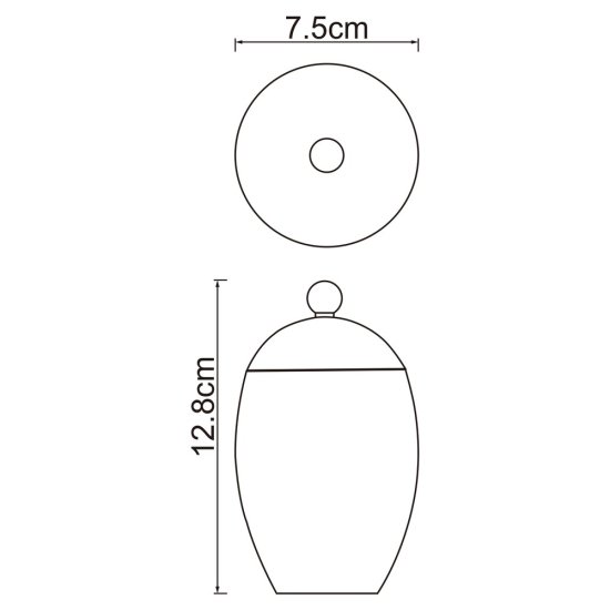Емкость для ванной WasserKraft Ruwer настольная нержавеющая сталь (K-6779)