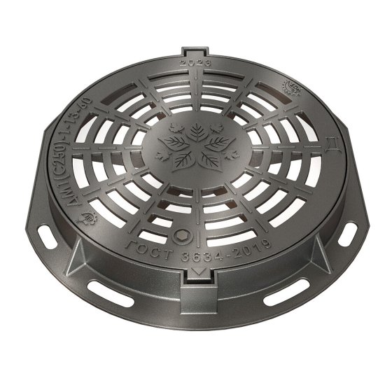 Люк чугунный ВЧ тяжелый дождеприемный 620х96 мм