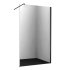 Душевая перегородка WasserKraft Abens черная 120х200 см стекло прозрачное 8 мм (20W40)