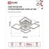 Люстра светодиодная потолочная IN HOME Elegant Aris-W-BG 90 Вт 3000-6500К 30 кв.м (4690612043258)