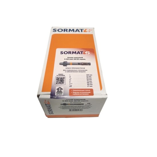 Анкер клиновой Sormat S-KA max для бетона 10х10/25 мм (25 шт.)