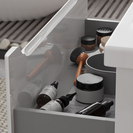 Комплект тумба с раковиной Sanstar Lanciano 60 см напольная белая (303.1-1.5.1.К)