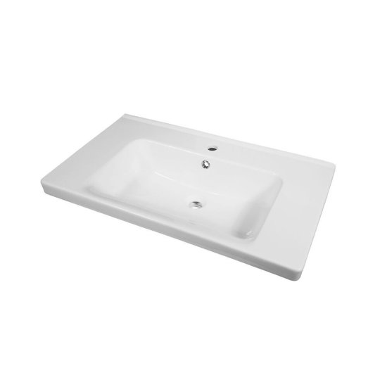 Комплект тумба с раковиной Sanstar Lanciano 80 см подвесная белая (306.1-1.5.1.К)