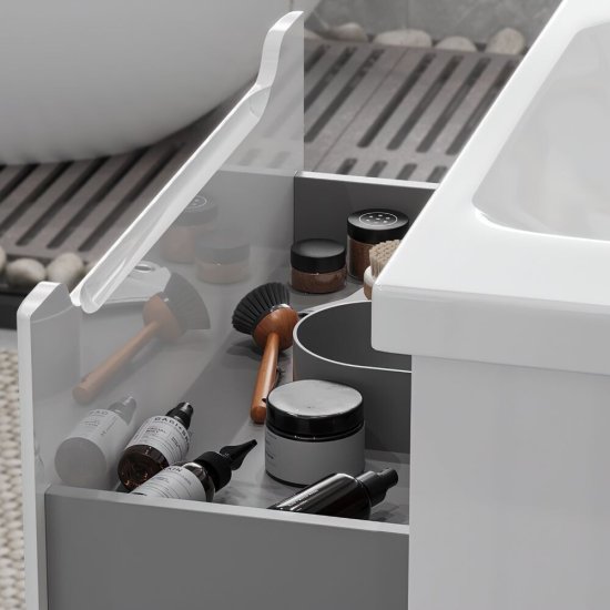 Комплект тумба с раковиной Sanstar Lanciano 100 см напольная белая (313.1-1.5.1.К)