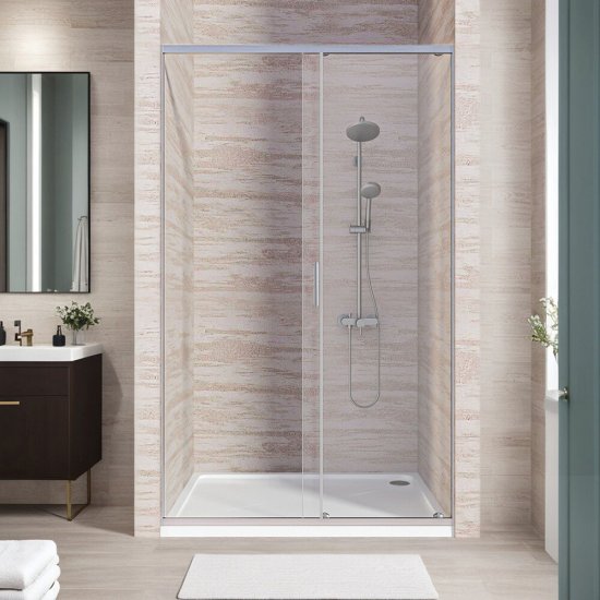 Душевая дверь Good Door Lite WTW-140-C-CH стекло прозрачное 140х190 см профиль хром 5 мм раздвижная (ЛТ00010)