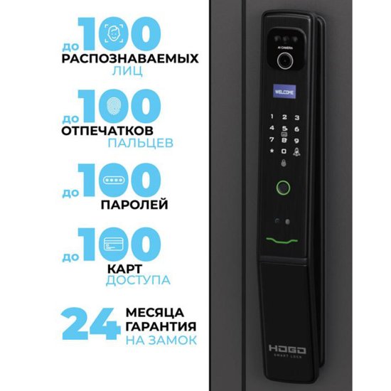 Дверь входная Torex Райдер левая оскуро - оскуро 950х2050 мм с электронным замком