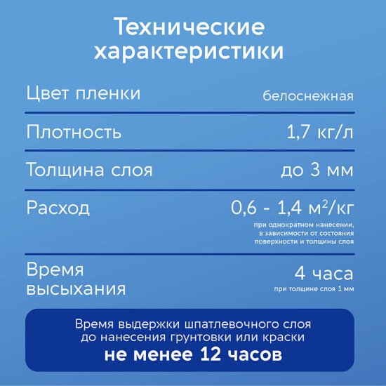 Шпатлевка финишная Текс Профи для сухих помещений 5 кг