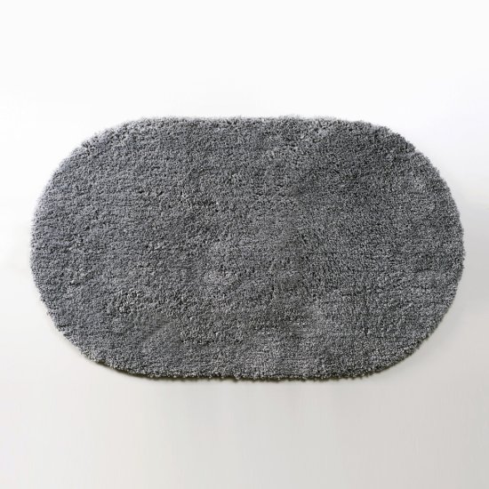 Коврик для ванной серый 100х60 см WasserKraft Dill (BM-3951)