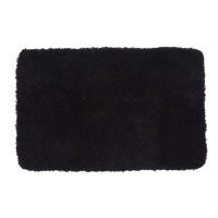 Коврик для ванной черный 90х57 см WasserKraft Kammel (BM-8316)