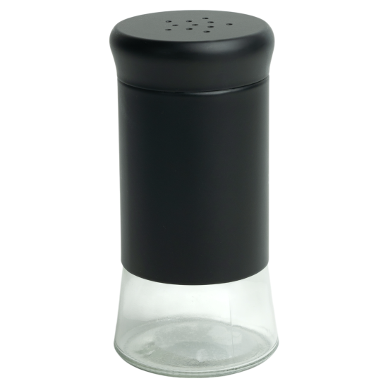 Солонка 0.1 л стекло/пластик цвет черный