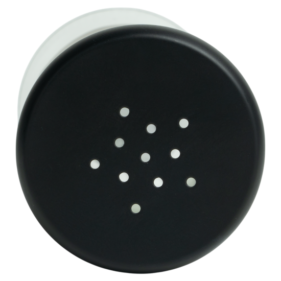 Солонка 0.1 л стекло/пластик цвет черный