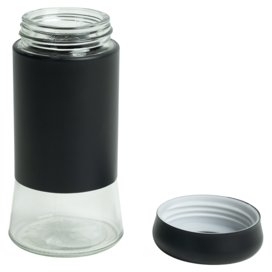 Солонка 0.1 л стекло/пластик цвет черный