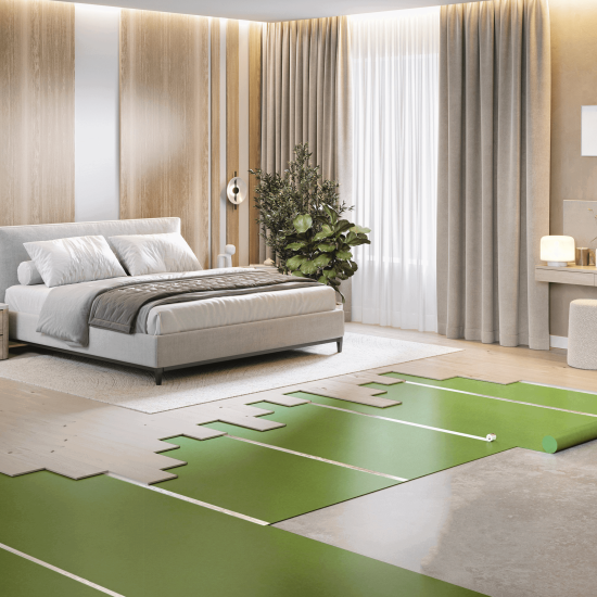 Подложка под кварц-винил «Ecoheat» 1 мм 6 м² полиэтилен