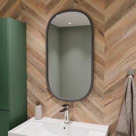 Зеркало настенное Romano 500х900 мм серое