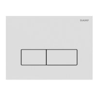 Клавиша смыва для инсталляций Siamp Plank белая глянцевая (10006930)