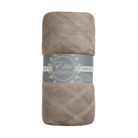 Плед 200х220 см TexRepublic микрофибра бежевый