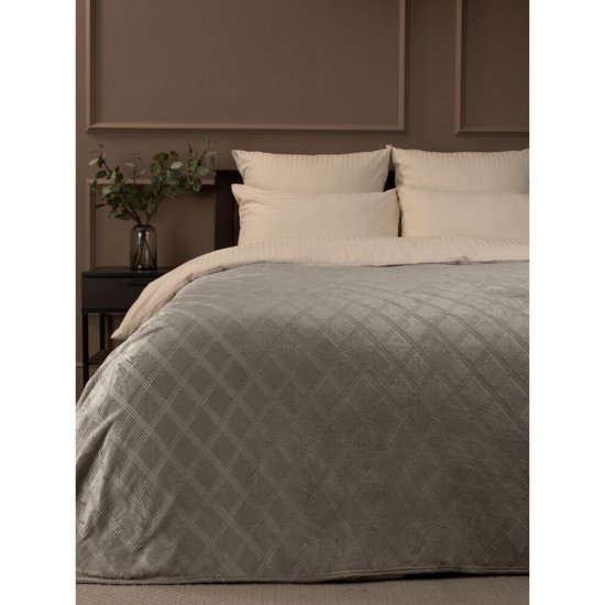 Плед 200х220 см TexRepublic микрофибра бежевый