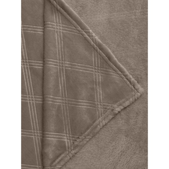 Плед 200х220 см TexRepublic микрофибра бежевый