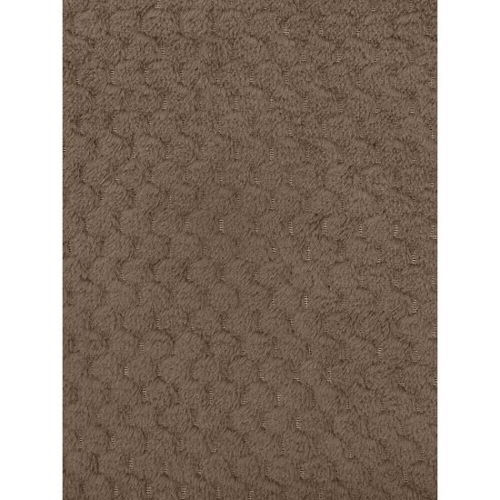 Плед 200х220 см TexRepublic Жаккард микрофибра коричневый